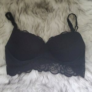 Victoria's Secret PINK Black Lacey Bralette